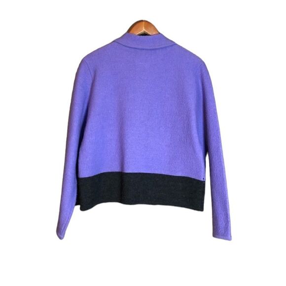 Teddi petite 100% boiled wool zip up sweater with collar. - Picture 8 of 9